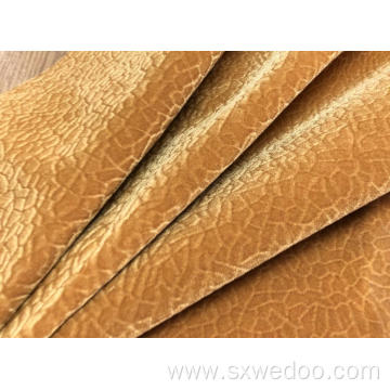 100% Polyester Embossed Flocking Fabric for Sofa